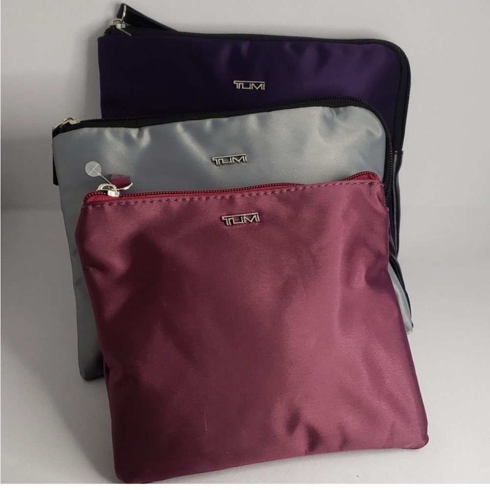 Tumi 3pc Bundle with 6 items in each bag